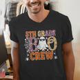 5th Grade Boo Crew Halloween Teachers Students Men's V-Neck T-Shirt, funny gift