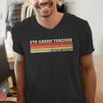 5TH GRADE TEACHER Job Title Profession Birthday Worker Men's V-Neck T-Shirt, funny gift