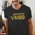 6 7 Leopard Pattern Meme Square Root 4489 Slang Math Teacher Men's V-Neck T-Shirt, funny gift 6 7 Leopard Pattern Meme Square Root 4489 Slang Math Teacher Men's V-Neck T-Shirt, funny gift
