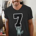 6 7 Matching Teachers Halloween Costume Raccoon Men's V-Neck T-Shirt, funny gift