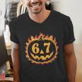 6 7 Meme Halloween Pumpkin Costume For Student Teacher Men's V-Neck T-Shirt, funny gift
