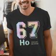 67 Ho Holmium Science Teacher Elements Table Six Seven Meme Men's V-Neck T-Shirt, Science Teacher Shirts, funny gift