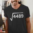 67 Meme Math Teacher Square Root 4489 Men's V-Neck T-Shirt, funny gift 67 Meme Math Teacher Square Root 4489 Men's V-Neck T-Shirt, funny gift