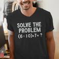 67 Meme PEMDAS Elementary Math Teacher Brainrot Joke Men's V-Neck T-Shirt, funny gift