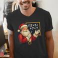 67 Teacher Santa Christmas Six Seven Meme Math Xmas Men's V-Neck T-Shirt, funny gift