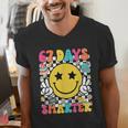 67th Day Of School Shirt 67 Days Smarter Teacher Boy Girls Men's V-Neck T-Shirt, funny gift