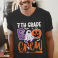 7th Grade Boo Crew Teacher Student Halloween Costume Men's V-Neck T-Shirt, funny gift