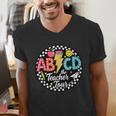 ABCD The Teacher Tour Back To School First Day Of School Men's V-Neck T-Shirt, funny gift ABCD The Teacher Tour Back To School First Day Of School Men's V-Neck T-Shirt, funny gift
