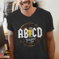 ABCD The Teacher Tour Last Day Of School Rockin' Teacher Men's V-Neck T-Shirt, funny gift ABCD The Teacher Tour Last Day Of School Rockin' Teacher Men's V-Neck T-Shirt, funny gift