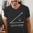 Acute Angle Cute Math Teacher Men's V-Neck T-Shirt, funny gift