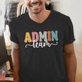 Admin Team Back To School Teachers Students Admin Squad Men's V-Neck T-Shirt, funny gift