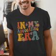 In My Advocating Era Advocate Autism Awareness Sped Teacher Men Women Kids Men's V-Neck T-Shirt, funny gift