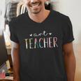 Art Teacher Cute Floral Men's V-Neck T-Shirt, funny gift Art Teacher Cute Floral Men's V-Neck T-Shirt, funny gift