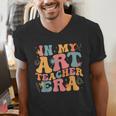 In My Art Teacher Era Artists First Day Of School Women Men's V-Neck T-Shirt, funny gift In My Art Teacher Era Artists First Day Of School Women Men's V-Neck T-Shirt, funny gift