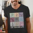 Art Teacher Life Retro Groovy Teaching Future Artists Men's V-Neck T-Shirt, Future Teacher Shirts, Groovy Teacher Shirts, funny gift Art Teacher Life Retro Groovy Teaching Future Artists Men's V-Neck T-Shirt, Future Teacher Shirts, Groovy Teacher Shirts, funny gift
