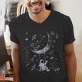 Astronaut Purple Moon Swing NASA Space Science Teacher Men's V-Neck T-Shirt, Science Teacher Shirts, funny gift Astronaut Purple Moon Swing NASA Space Science Teacher Men's V-Neck T-Shirt, Science Teacher Shirts, funny gift