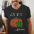 I Ate Some Pumpkin Pi Pie Math Teacher Halloween For Men Women Kids Men's V-Neck T-Shirt, funny gift I Ate Some Pumpkin Pi Pie Math Teacher Halloween For Men Women Kids Men's V-Neck T-Shirt, funny gift