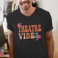 Theatre Vibes Teacher Man Women Youth Auditorium Concert Tee Men's V-Neck T-Shirt, funny gift