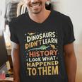 Back To School Dinosaur Social Studies Teacher Student Men's V-Neck T-Shirt, funny gift Back To School Dinosaur Social Studies Teacher Student Men's V-Neck T-Shirt, funny gift