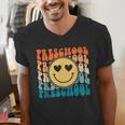 Back To School Groovy Smile Preschool Teachers Students Kids Men's V-Neck T-Shirt, funny gift Back To School Groovy Smile Preschool Teachers Students Kids Men's V-Neck T-Shirt, funny gift