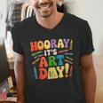 Back To School Hooray It's Art Day Art Teacher Artist Men's V-Neck T-Shirt, funny gift Back To School Hooray It's Art Day Art Teacher Artist Men's V-Neck T-Shirt, funny gift