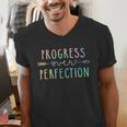 Back To School Progress Over Perfection Motivational Teacher Men's V-Neck T-Shirt, funny gift Back To School Progress Over Perfection Motivational Teacher Men's V-Neck T-Shirt, funny gift
