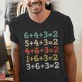 Baseball Math Sports Double Play Teacher School 2022 Men's V-Neck T-Shirt, funny gift