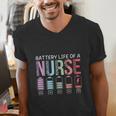 Battery Life Of A Nurse School Teacher Appreciation Men's V-Neck T-Shirt, funny gift Battery Life Of A Nurse School Teacher Appreciation Men's V-Neck T-Shirt, funny gift