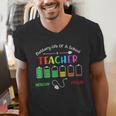 Battery Life Of A School Teacher Monday To Friday For Men Women Men's V-Neck T-Shirt, funny gift Battery Life Of A School Teacher Monday To Friday For Men Women Men's V-Neck T-Shirt, funny gift