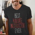 Best Karate Instructor Ever Martial Arts Teacher Sensei Men's V-Neck T-Shirt, funny gift