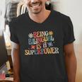 Being Bilingual Is A Superpower Back To School ESL Teacher Men's V-Neck T-Shirt, Esl Teacher Shirts, funny gift
