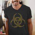 Bioengineering Biology Teacher Toxic Symbol Biohazard For Men Women Girls Kids Men's V-Neck T-Shirt, funny gift Bioengineering Biology Teacher Toxic Symbol Biohazard For Men Women Girls Kids Men's V-Neck T-Shirt, funny gift