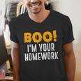Boo I'm Your Homework Halloween Teacher Costume Men's V-Neck T-Shirt, funny gift Boo I'm Your Homework Halloween Teacher Costume Men's V-Neck T-Shirt, funny gift