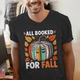 All Booked For Fall Book Pumpkin Autumn Thanksgiving Teacher Men's V-Neck T-Shirt, funny gift All Booked For Fall Book Pumpkin Autumn Thanksgiving Teacher Men's V-Neck T-Shirt, funny gift