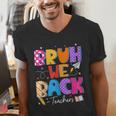 Bruh We Back Teachers First Day Back To School Teachers Men's V-Neck T-Shirt, funny gift Bruh We Back Teachers First Day Back To School Teachers Men's V-Neck T-Shirt, funny gift