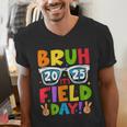 Bruh It's Field Day Teacher Boys Girls Kids Field Day 2025 Men's V-Neck T-Shirt, funny gift Bruh It's Field Day Teacher Boys Girls Kids Field Day 2025 Men's V-Neck T-Shirt, funny gift