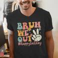 Bruh We Out Teacher Retro Last Day Of School Boys Girls Kids Men's V-Neck T-Shirt, funny gift Bruh We Out Teacher Retro Last Day Of School Boys Girls Kids Men's V-Neck T-Shirt, funny gift