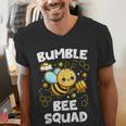 Bumble Bee Squad Honey Bumblebee Teacher Team Group Men's V-Neck T-Shirt, funny gift