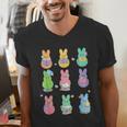 Bunny Reading Books Easter Day Librarian Teacher Book Men's V-Neck T-Shirt, Easter Teacher Shirts, funny gift Bunny Reading Books Easter Day Librarian Teacher Book Men's V-Neck T-Shirt, Easter Teacher Shirts, funny gift