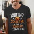 You Cannot Scare Me I'm An Toddler Teacher Halloween Men Women Kids Men's V-Neck T-Shirt, funny gift