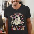 You Can't Scare Me Im A 2nd-Grade Boo Crew Teacher Halloween Men's V-Neck T-Shirt, funny gift You Can't Scare Me Im A 2nd-Grade Boo Crew Teacher Halloween Men's V-Neck T-Shirt, funny gift
