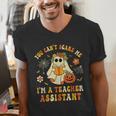 You Can't Scare Me I'm A School Teachers Assistant Halloween Men's V-Neck T-Shirt, funny gift