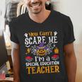You Can't Scare Me I'm A Special Education Teacher Halloween Men's V-Neck T-Shirt, funny gift