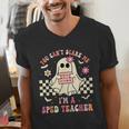 You Can't Scare Me I'm A SPED Teacher Crew Squad Halloween Men's V-Neck T-Shirt, funny gift You Can't Scare Me I'm A SPED Teacher Crew Squad Halloween Men's V-Neck T-Shirt, funny gift