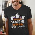 You Can't Scare Me I'm A SPED Teacher Shirt Halloween For Men Women Men's V-Neck T-Shirt, funny gift
