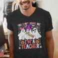 You Can't Scare Me I'm A Teacher Halloween Men's V-Neck T-Shirt, funny gift You Can't Scare Me I'm A Teacher Halloween Men's V-Neck T-Shirt, funny gift
