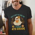 You Can't Scare Me I Teach 4th Grade Halloween Teacher Ghost Men's V-Neck T-Shirt, 4th Grade Teacher Shirts, funny gift You Can't Scare Me I Teach 4th Grade Halloween Teacher Ghost Men's V-Neck T-Shirt, 4th Grade Teacher Shirts, funny gift