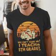 You Can't Scare Me I Teach 5th Grade Teacher Halloween Men Women Kids Men's V-Neck T-Shirt, funny gift You Can't Scare Me I Teach 5th Grade Teacher Halloween Men Women Kids Men's V-Neck T-Shirt, funny gift