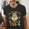 You Can't Scare Me I Teach Pre-K Halloween Teacher Ghost Men's V-Neck T-Shirt, funny gift You Can't Scare Me I Teach Pre-K Halloween Teacher Ghost Men's V-Neck T-Shirt, funny gift