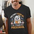 You Can't Scare Me I Teach Preschool Teacher Halloween Men's V-Neck T-Shirt, funny gift You Can't Scare Me I Teach Preschool Teacher Halloween Men's V-Neck T-Shirt, funny gift